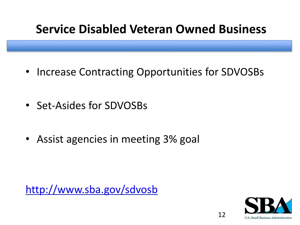service disabled veteran owned business