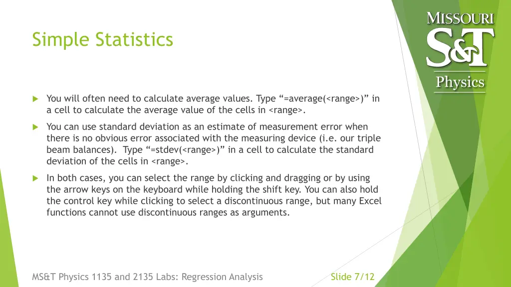 simple statistics