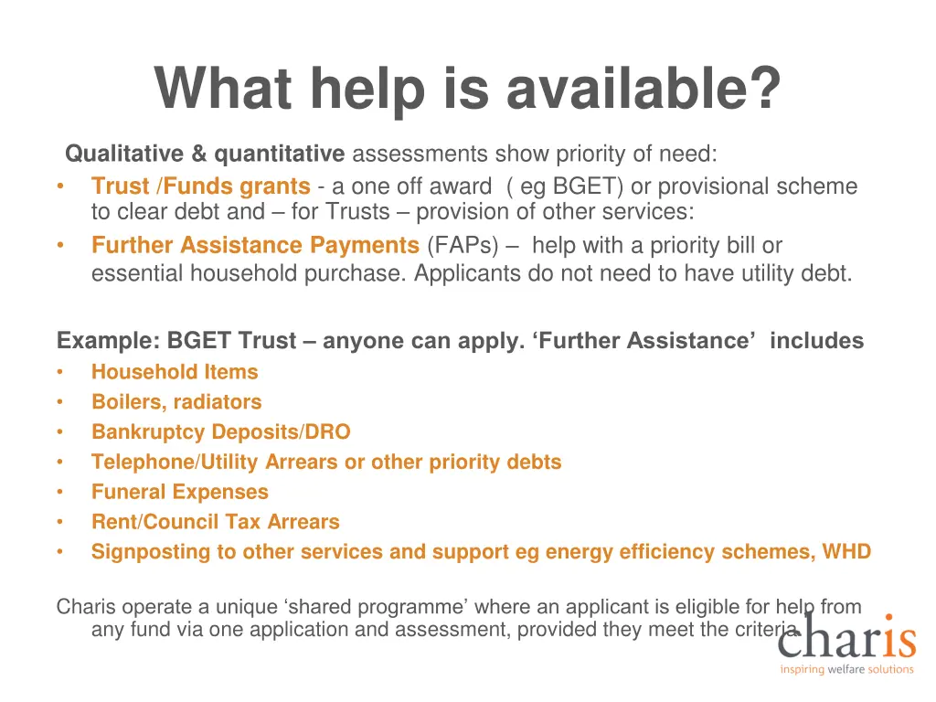 what help is available