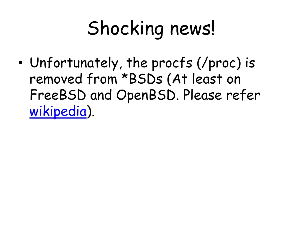 shocking news
