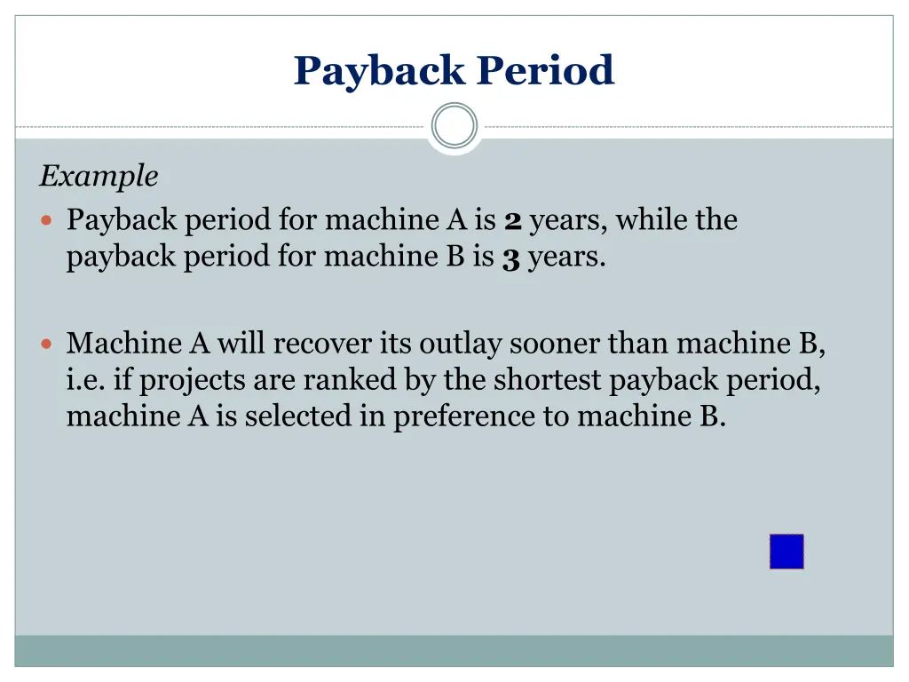 payback period 3
