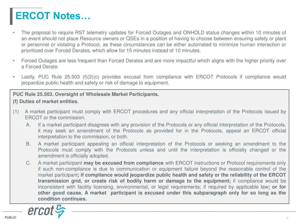ercot notes