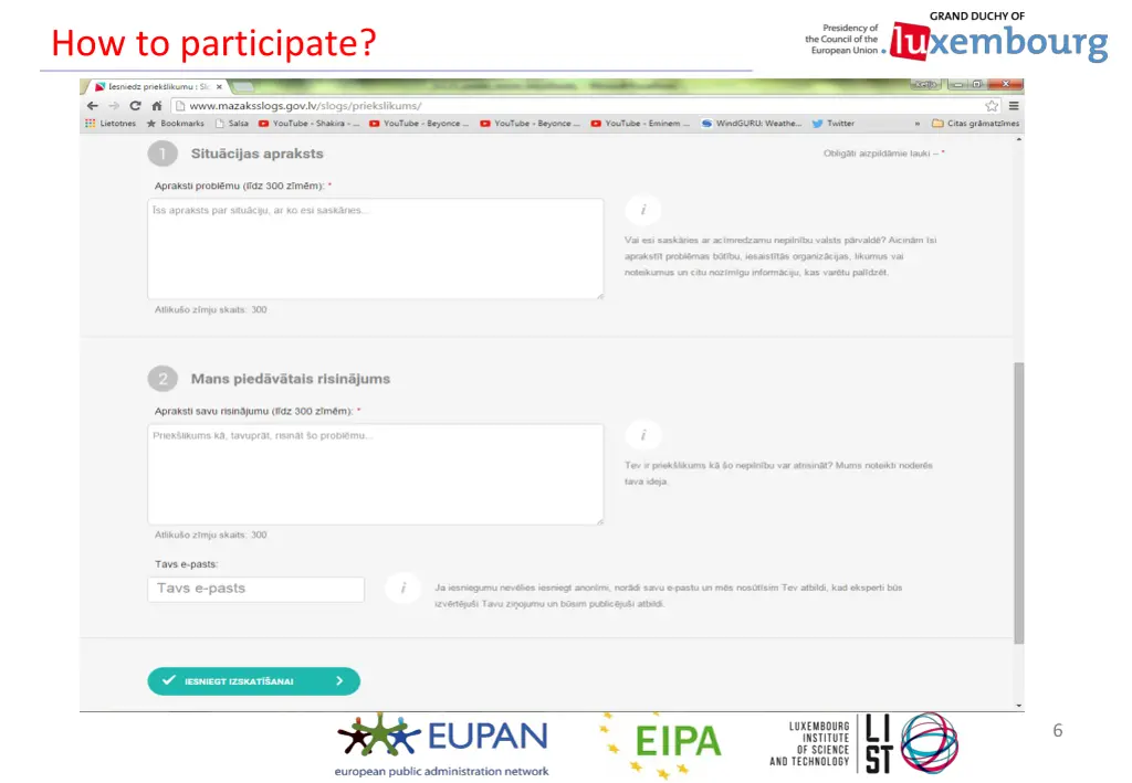 how to participate