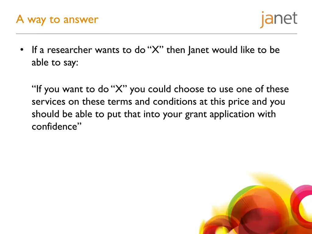 a way to answer