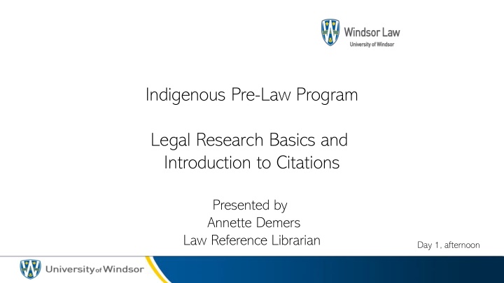 indigenous pre law program
