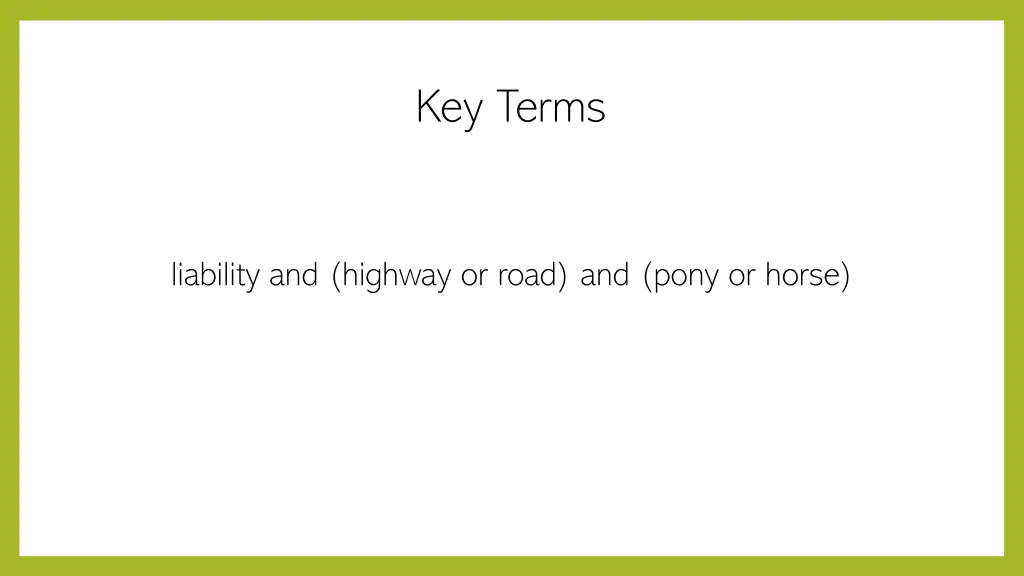 key terms
