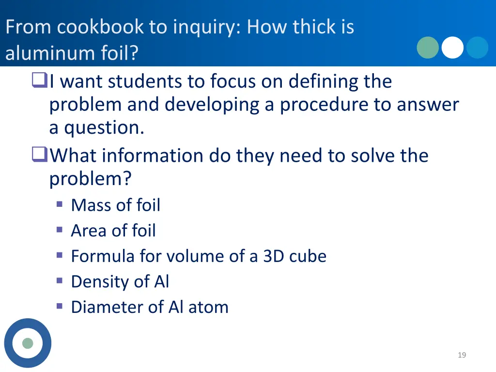 from cookbook to inquiry how thick is aluminum 1