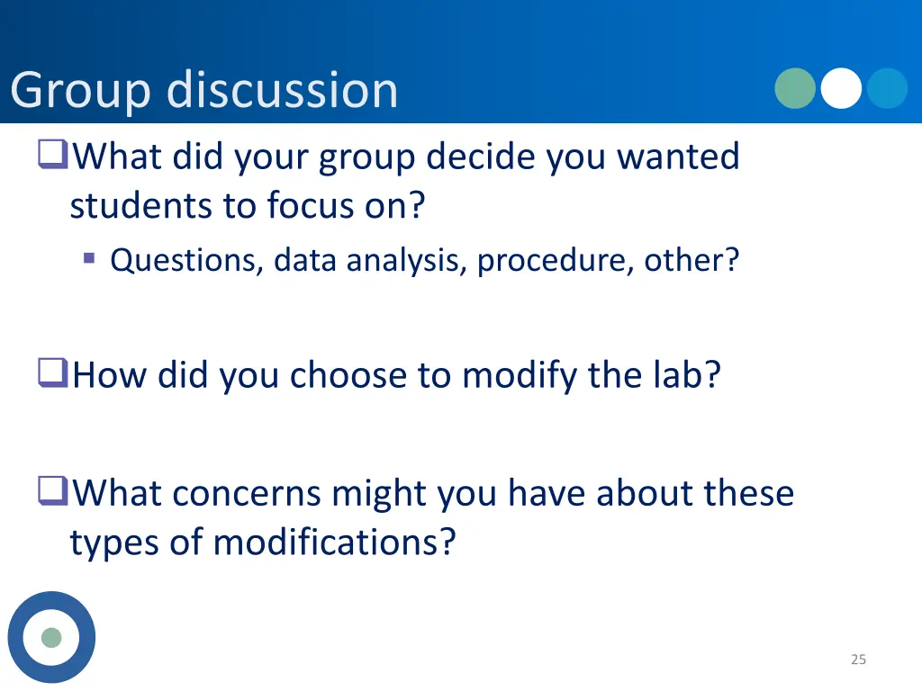 group discussion what did your group decide