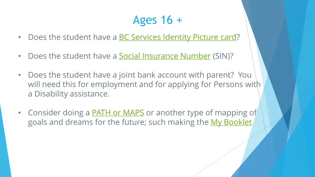 ages 16
