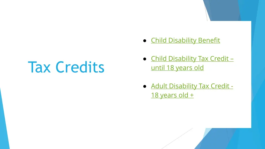 child disability benefit