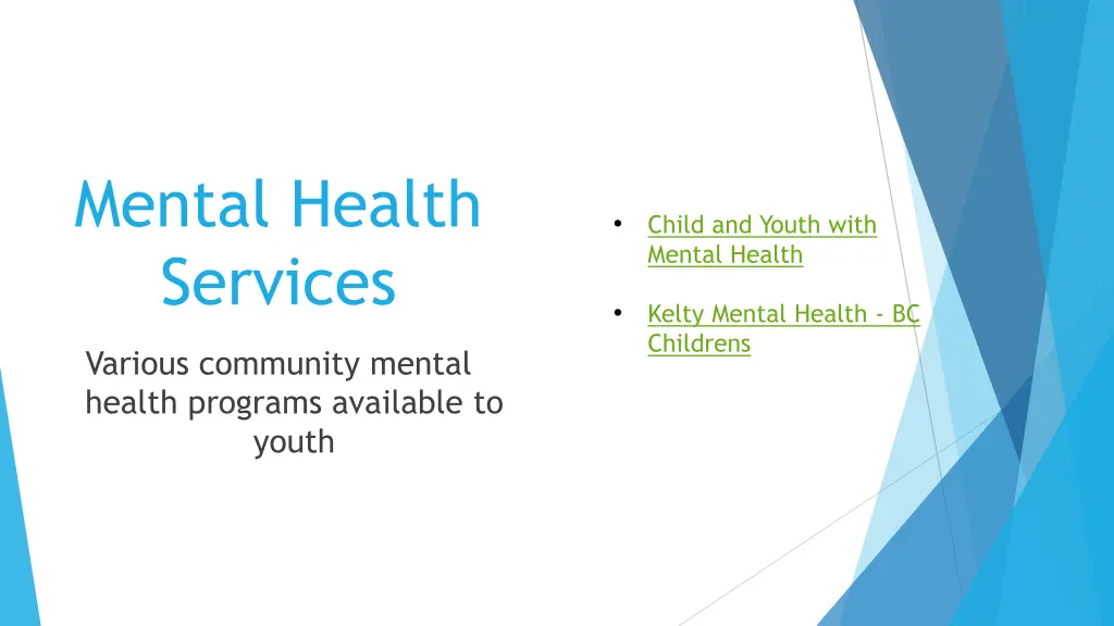 mental health services