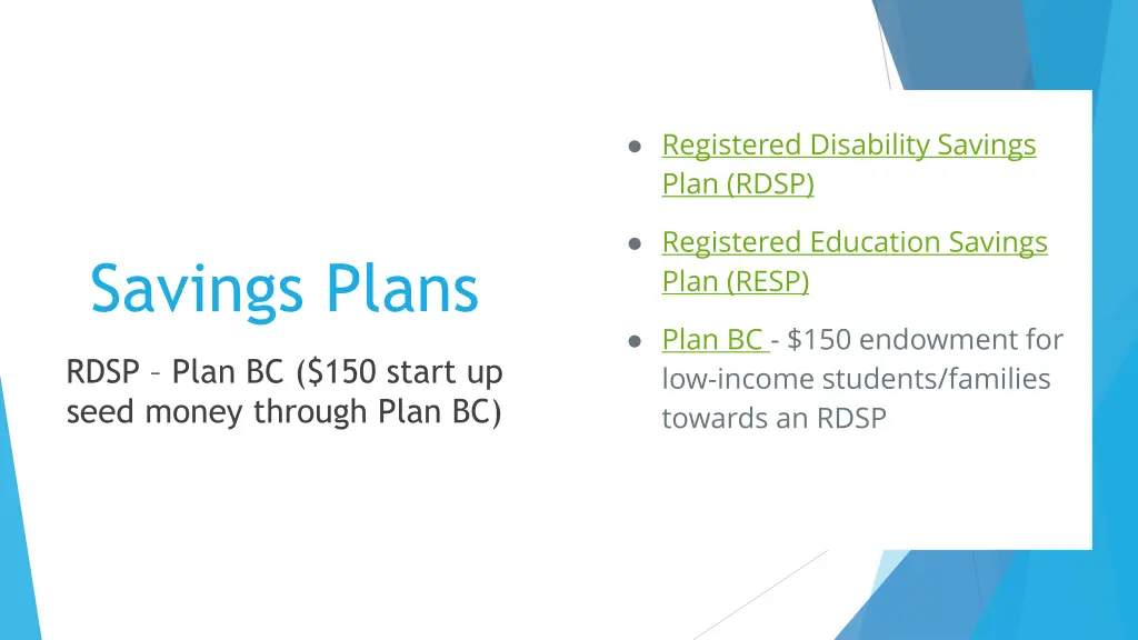 registered disability savings plan rdsp