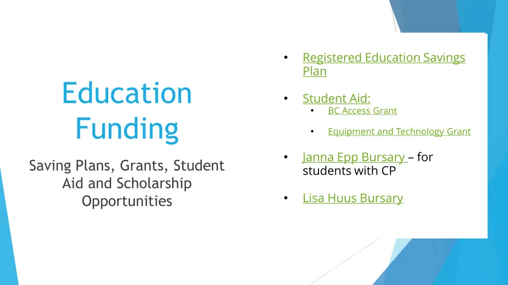 registered education savings plan
