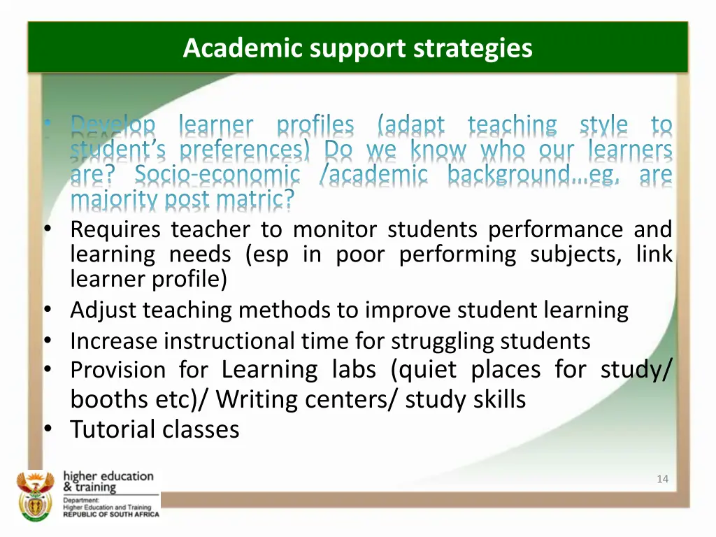 academic support strategies