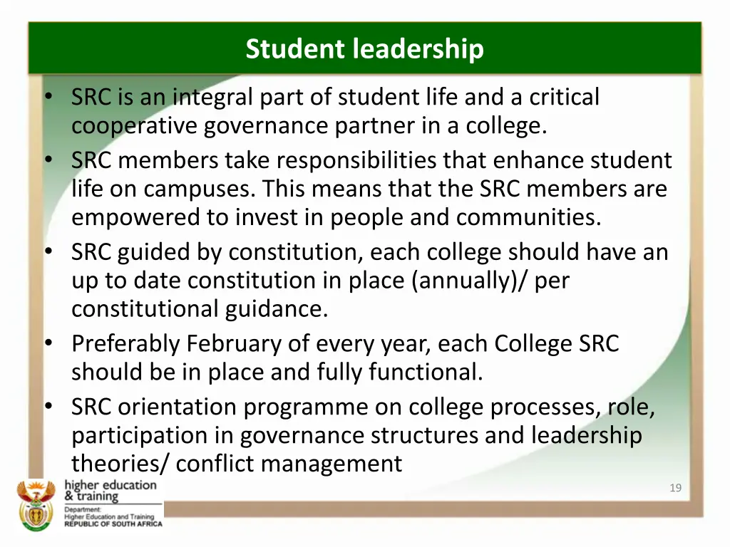 student leadership