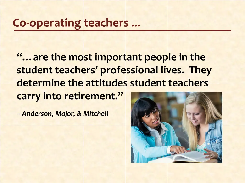 co operating teachers