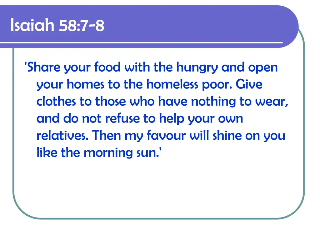 isaiah 58 7 8