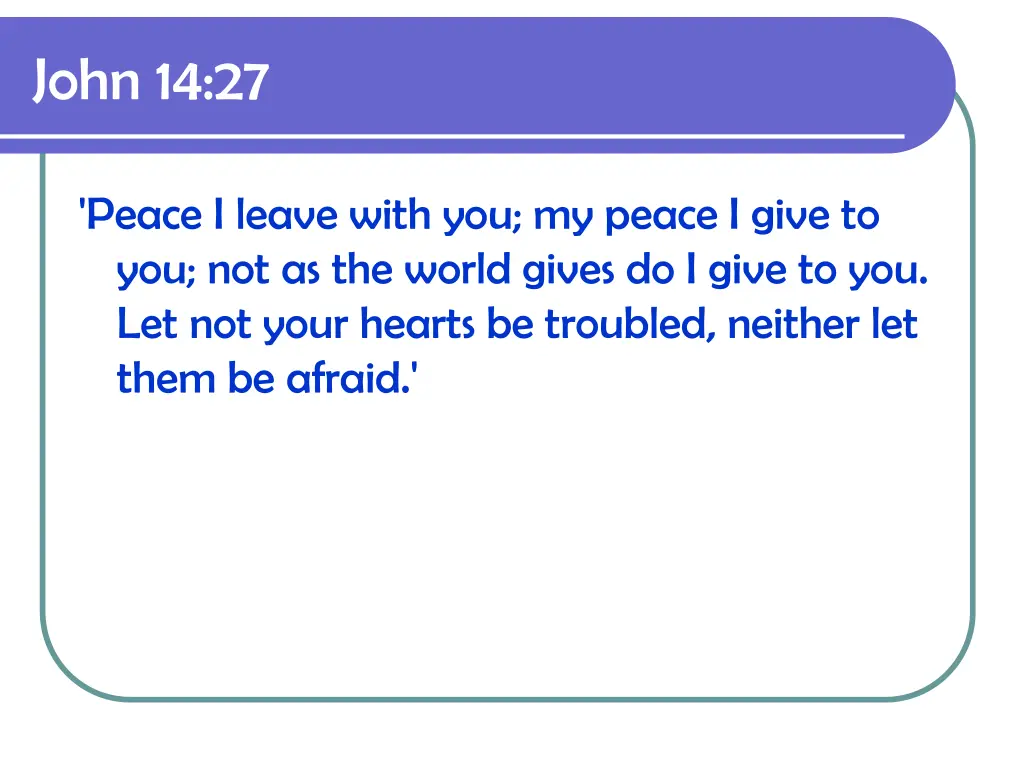john 14 27