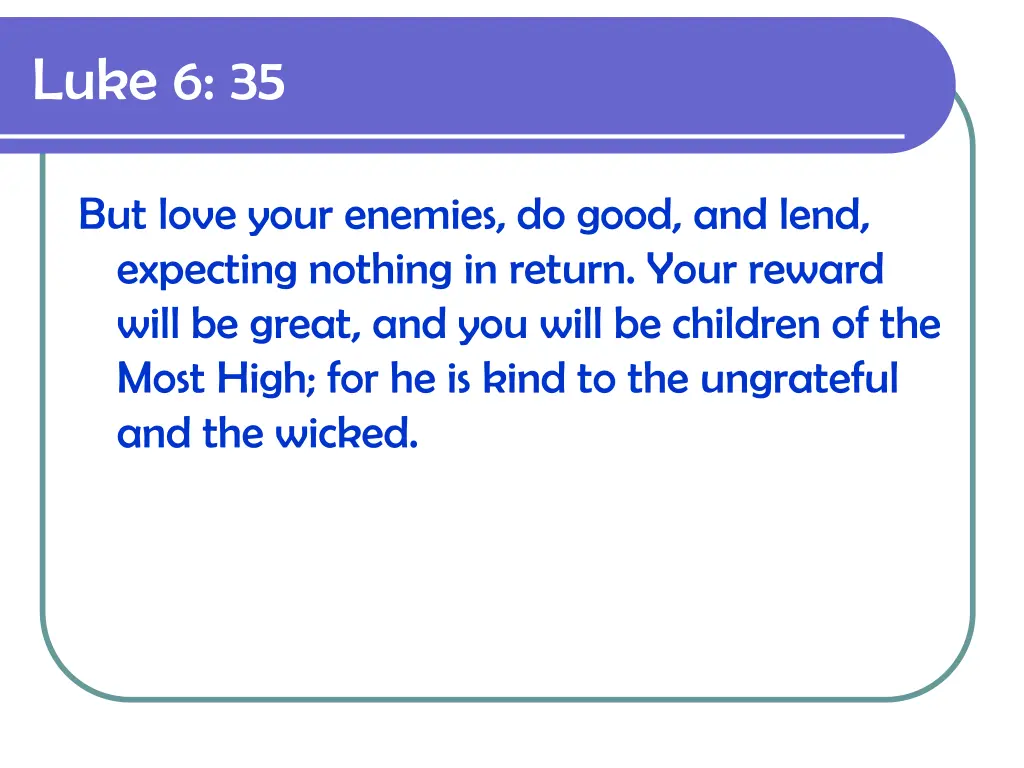 luke 6 35
