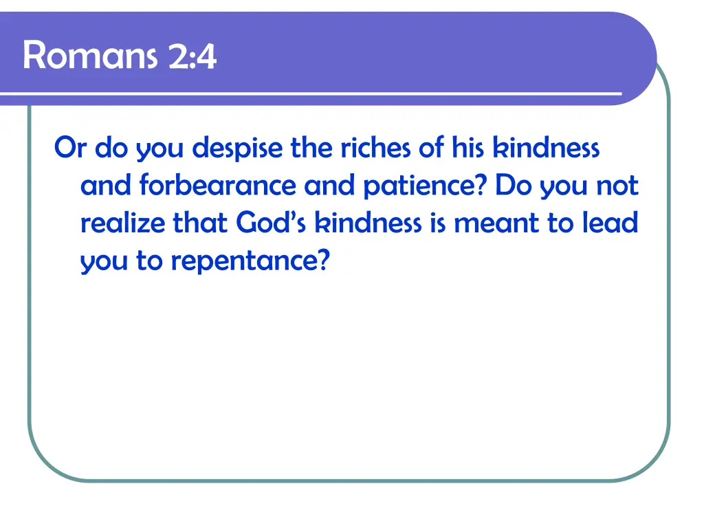 romans 2 4
