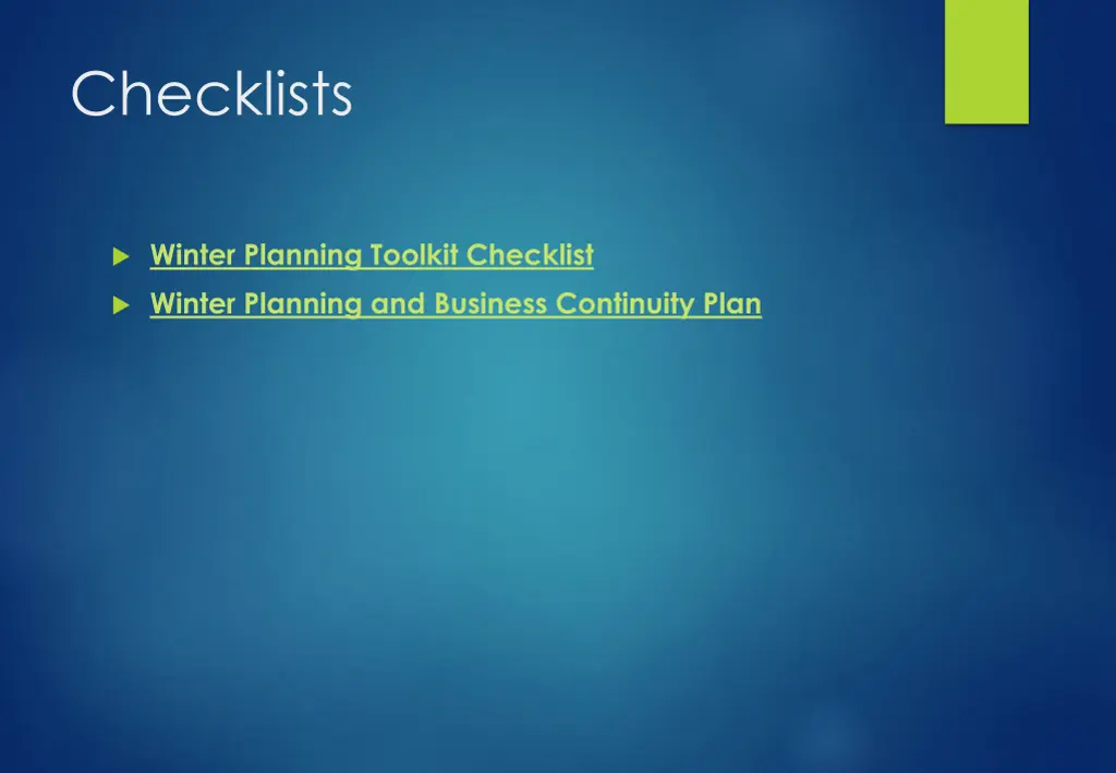 checklists