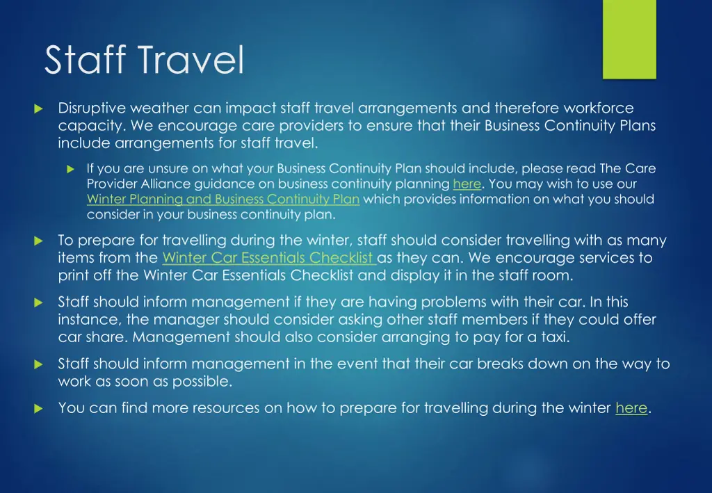staff travel