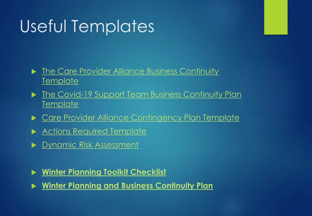 useful templates