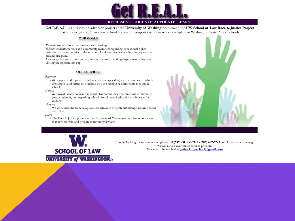 get r e a l get r e a l represent educate