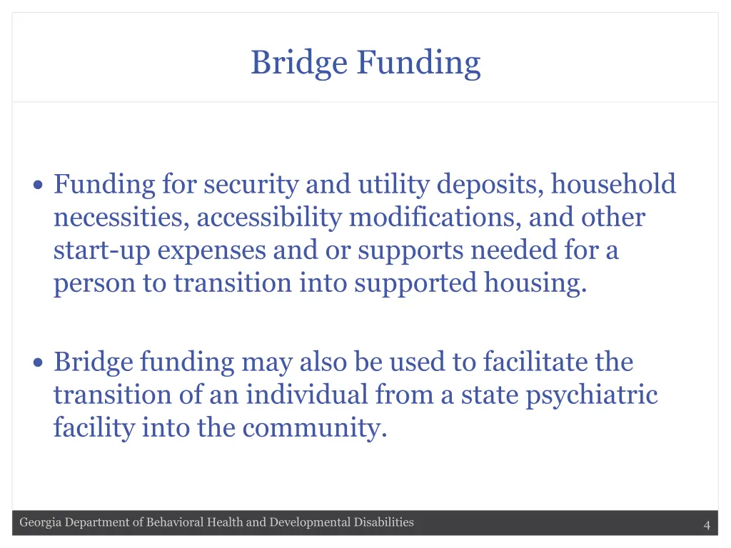 bridge funding