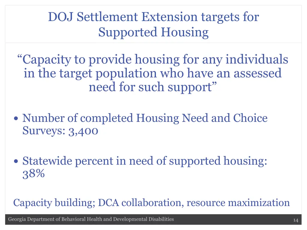 doj settlement extension targets for supported 1