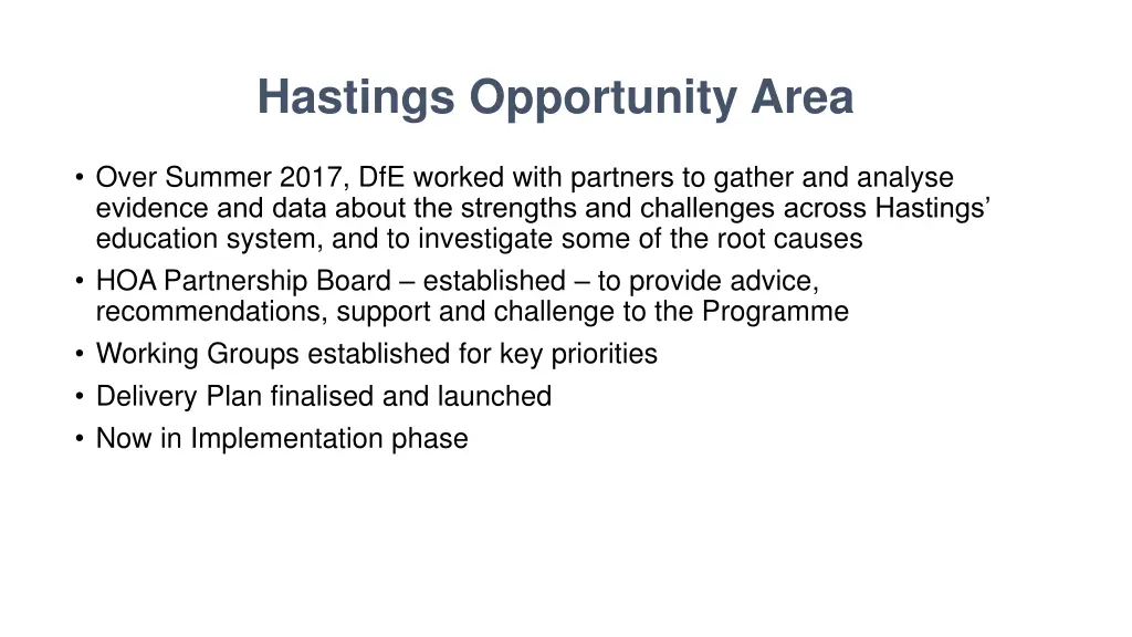 hastings opportunity area