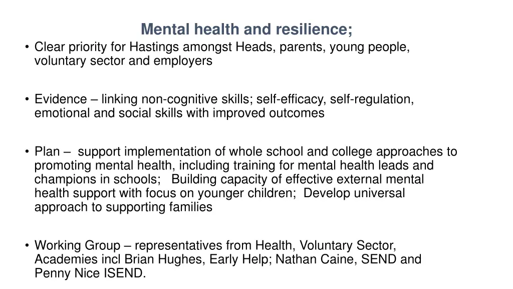 mental health and resilience