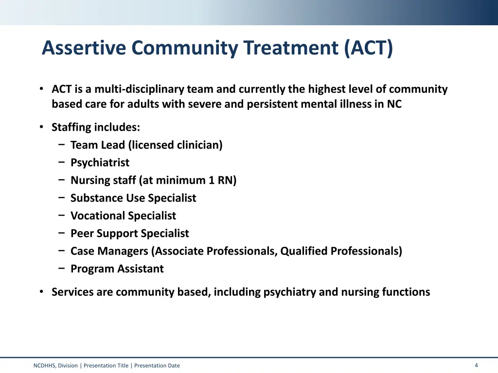 assertive community treatment act