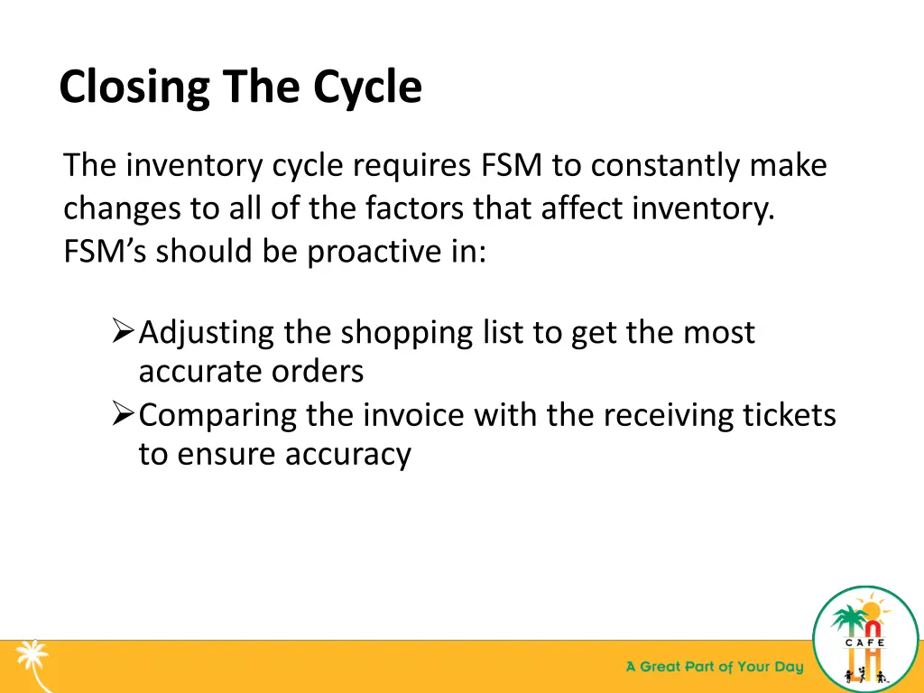 closing the cycle