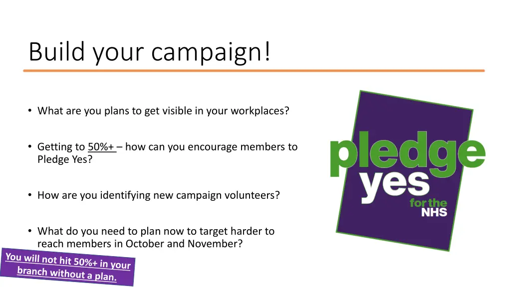 build your campaign
