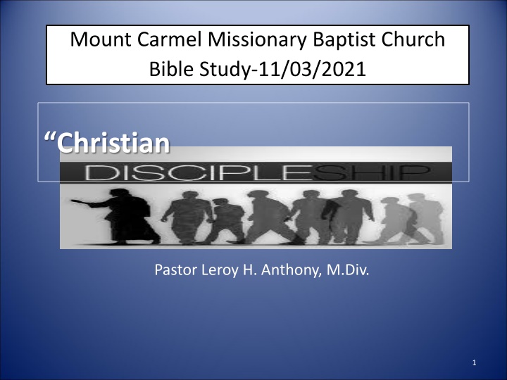 mount carmel missionary baptist church bible