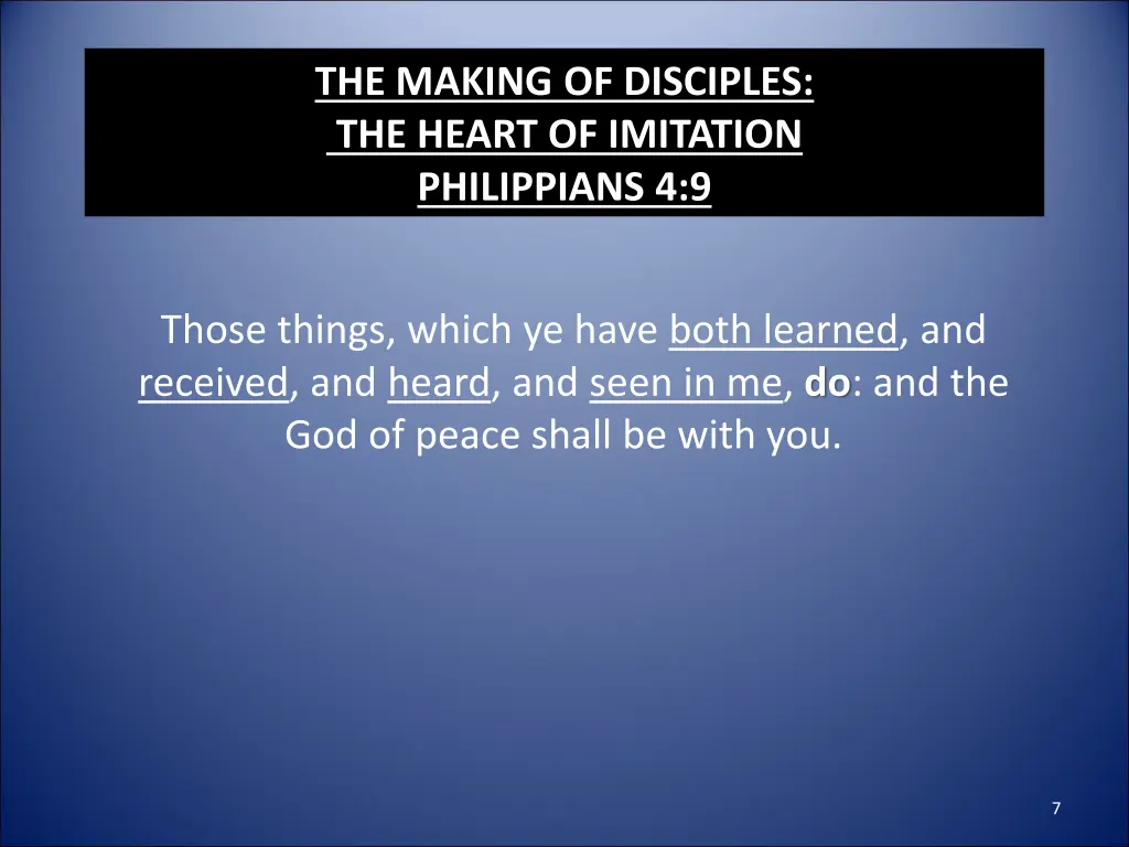 the making of disciples the heart of imitation