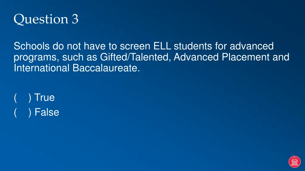 question 3