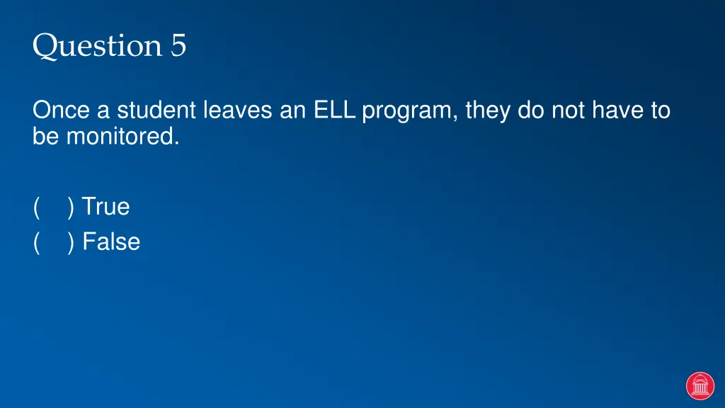 question 5