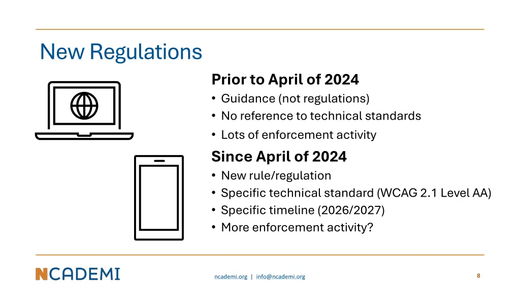 new regulations