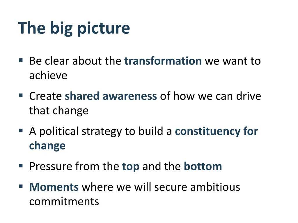 the big picture