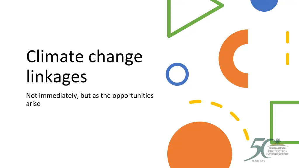 climate change linkages