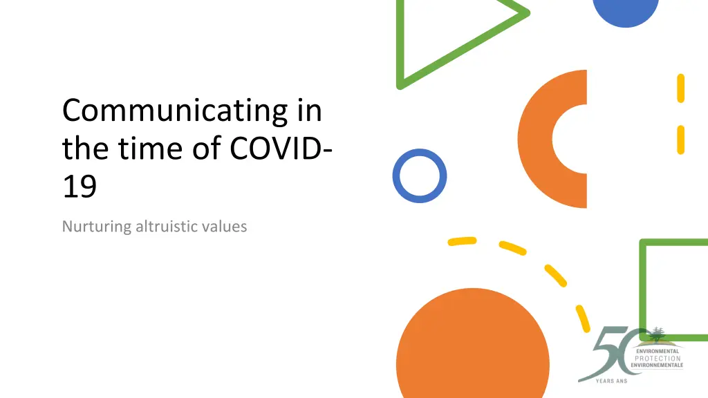 communicating in the time of covid 19