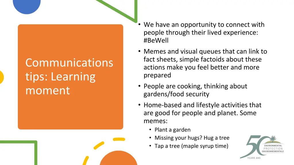 we have an opportunity to connect with people