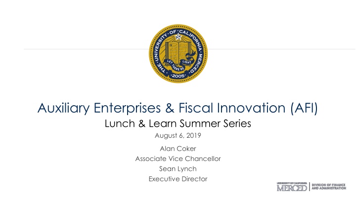 auxiliary enterprises fiscal innovation afi lunch