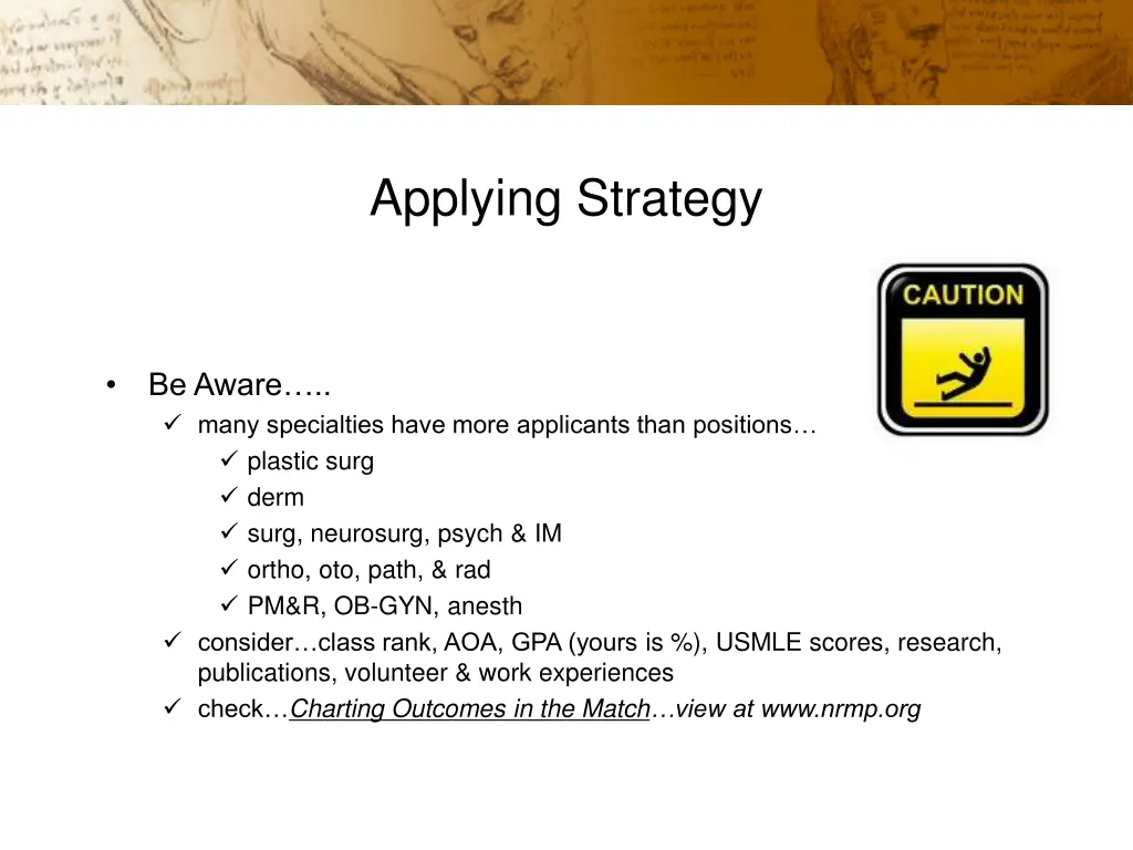 applying strategy