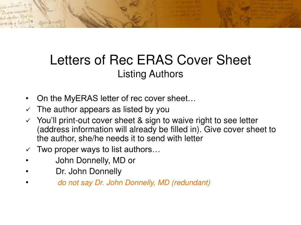 letters of rec eras cover sheet listing authors