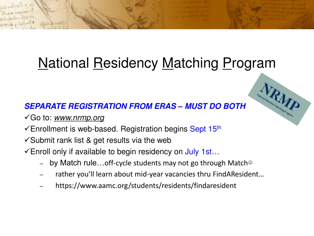 national residency matching program