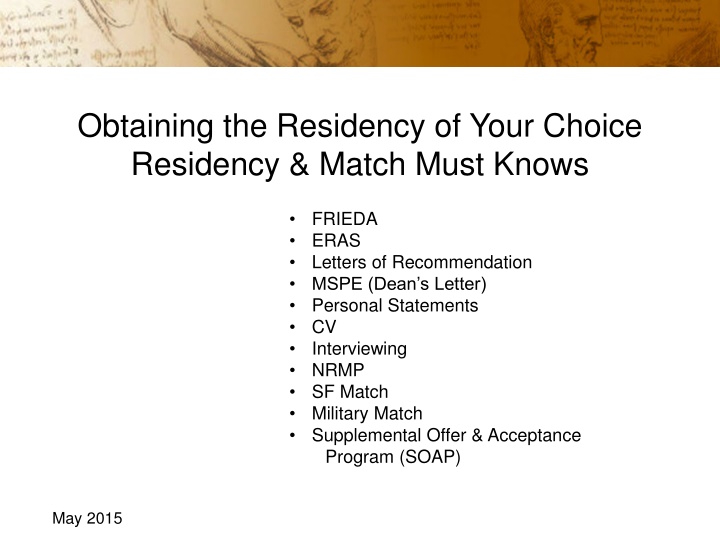 obtaining the residency of your choice residency