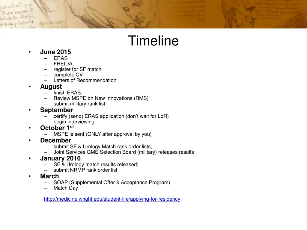 timeline